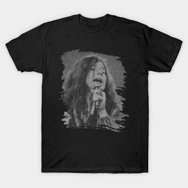 Janis joplin // Retro Poster T-Shirt by Degiab